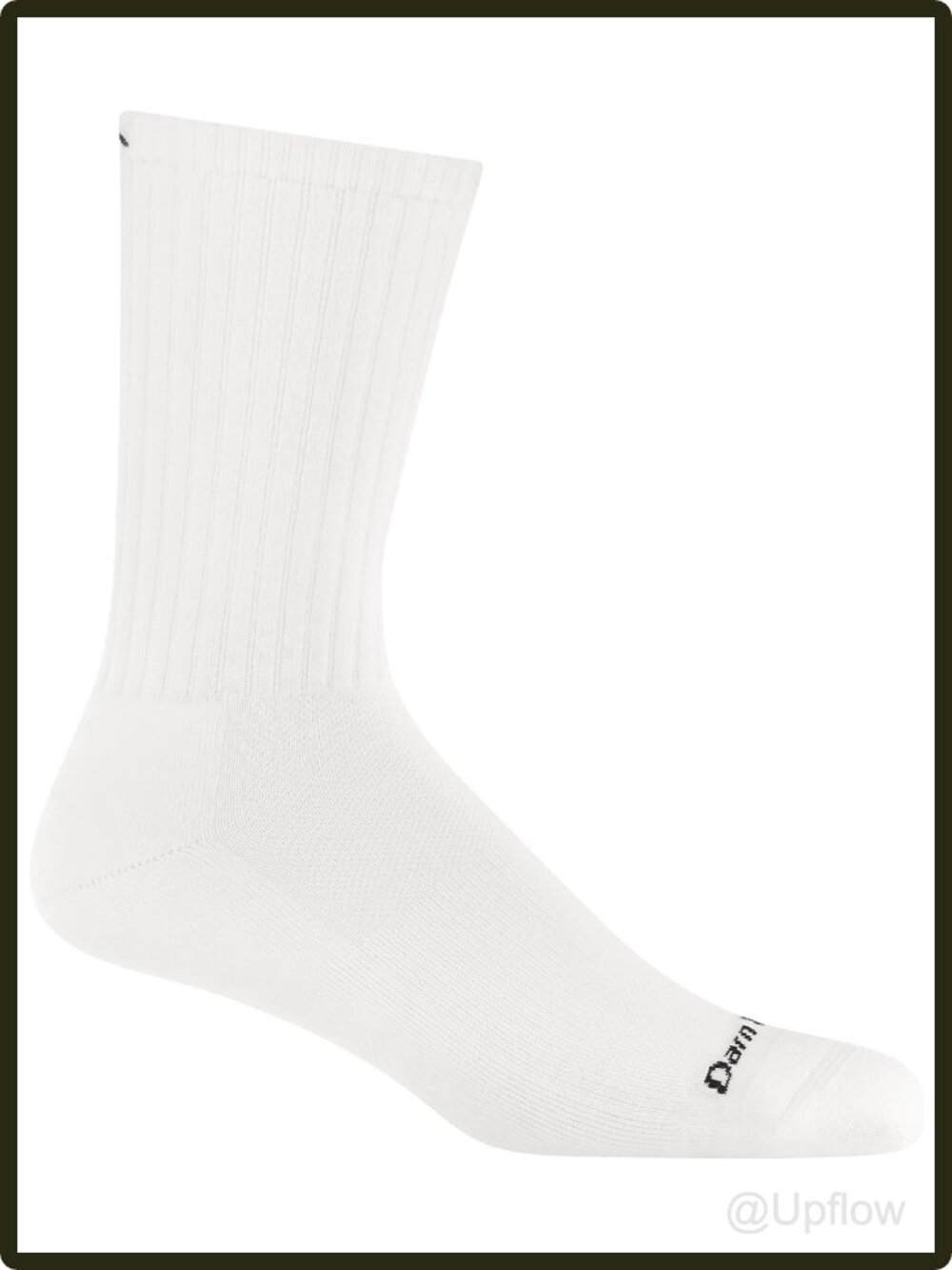 Men's Merino Wool Blend Crew Socks Light Cushion Arch Support Hiking Walking